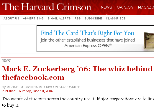 Как появился Facebook? [На случай, если вам интересно] 4 fb thefacebook